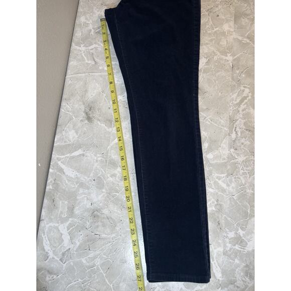 Old‎ Navy Women's Corduroy Pants Navy Blue Straight Leg Size 10 Regular Low Rise - Picture 10 of 10
